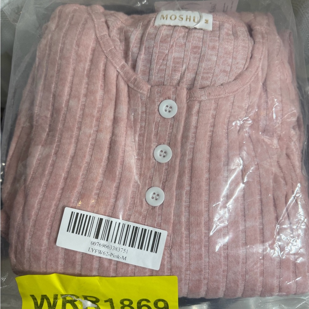 Blush Ribbed lounge Set - Picture 6 of 6